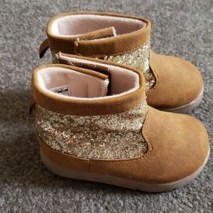 Carters toddler girl size 4 glitter boots